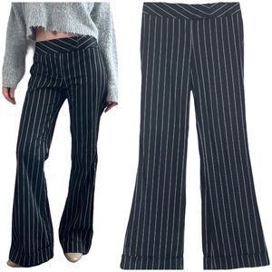 BEBE VINTAGE 90’s Y2K Pinstripe Bell Bottom Trousers Women’s 0